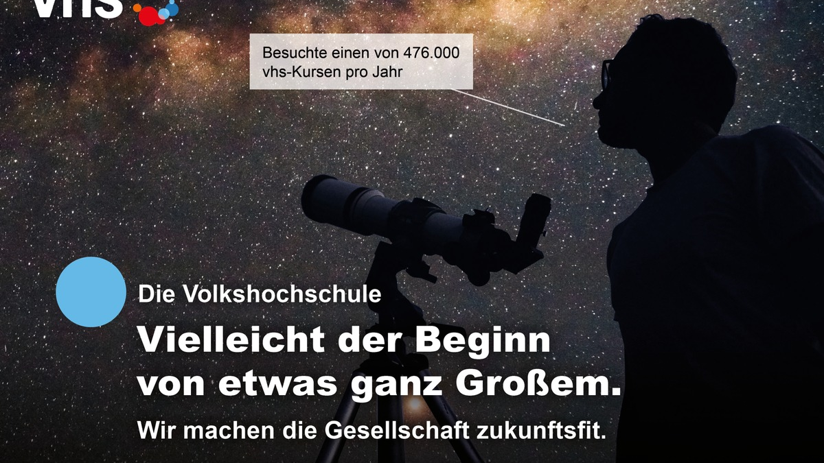 Vielleicht der Beginn von etwas ganz Großem / Neue Marketing-Kampagne wirbt für die Bedeutung von Volkshochschulen - Foto: presseportal.de