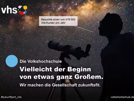 Vielleicht der Beginn von etwas ganz Großem / Neue Marketing-Kampagne wirbt für die Bedeutung von Volkshochschulen - Foto: presseportal.de