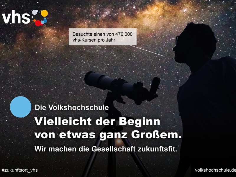 Vielleicht der Beginn von etwas ganz Großem / Neue Marketing-Kampagne wirbt für die Bedeutung von Volkshochschulen - Foto: presseportal.de