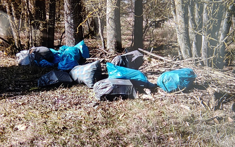 POL-UL: (UL) Blaubeuren - Große Mengen Müll entsorgt / Am Dienstag fand ein Zeuge die Müllsäcke. - Foto: presseportal.de