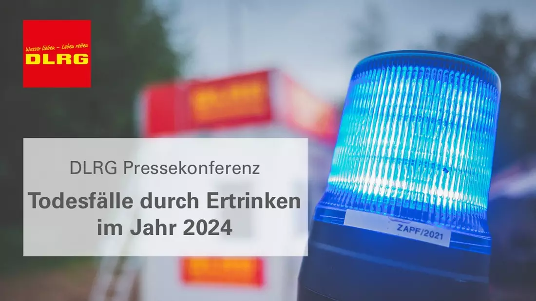 Einladung zur Pressekonferenz der DLRG: Todesfälle durch Ertrinken in Deutschland 2024 - Bild: presseportal.de