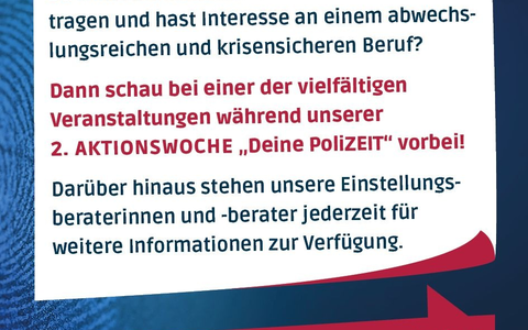 POL-PPKO: 2. landesweite Aktionswoche Deine PoliZEIT - Entdecke den Polizeiberuf hautnah! - Foto: presseportal.de