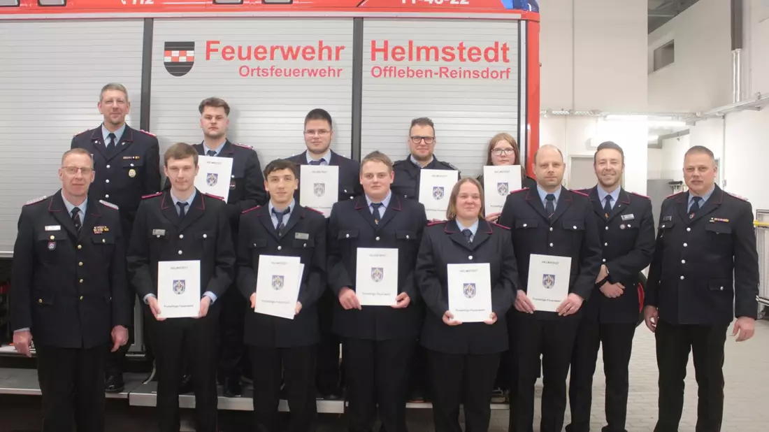 FW Helmstedt: Mitgliederversammlung Ortsfeuerwehr Offleben-Reinsdorf - Bild: presseportal.de