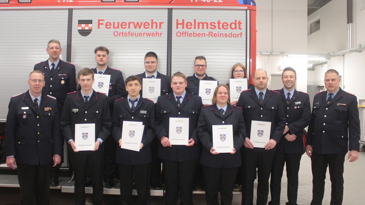 FW Helmstedt: Mitgliederversammlung Ortsfeuerwehr Offleben-Reinsdorf - Foto: presseportal.de