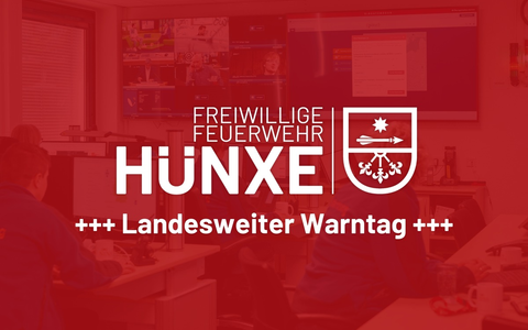 FW Hünxe: Landesweiter Warntag am 13. März - Foto: presseportal.de