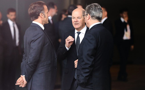 Emmanuel Macron, Olaf Scholz, Keir Starmer (Archiv) - Foto: über dts Nachrichtenagentur