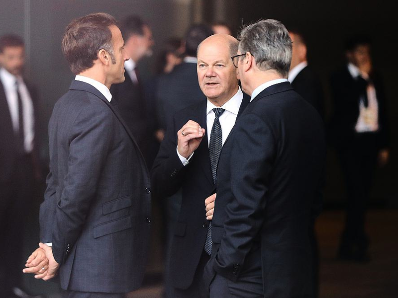 Emmanuel Macron, Olaf Scholz, Keir Starmer (Archiv) - Foto: über dts Nachrichtenagentur