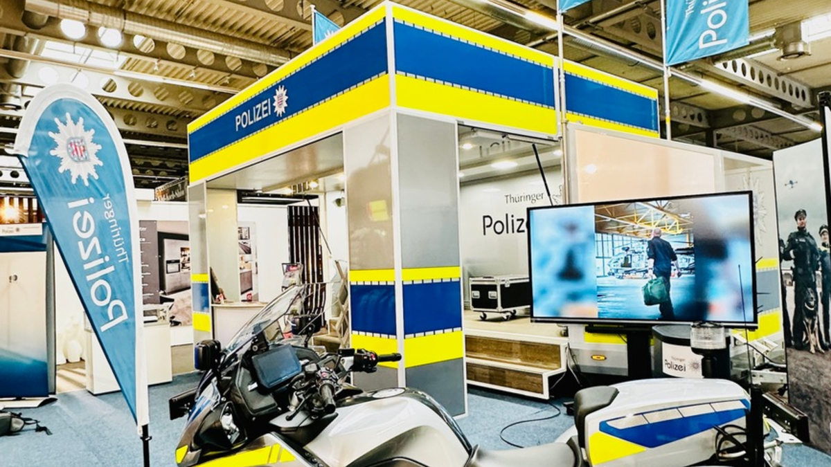 LPD-EF: Thüringer Polizei auf der Thüringen Ausstellung 2025 / 8. bis 16. März 2025 in Halle 1, Stand B05 - Foto: presseportal.de