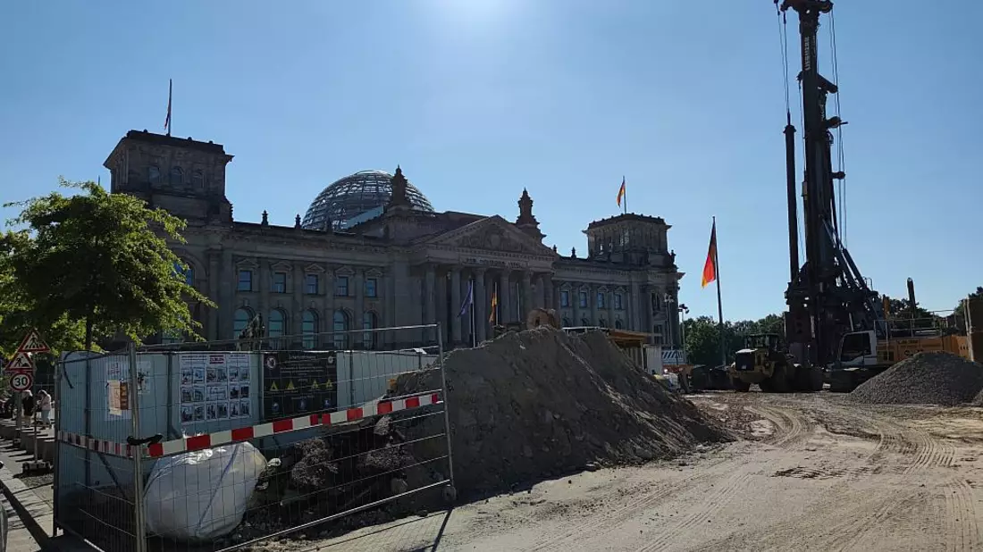 Baustelle vor Deutschem Bundestag (Archiv) - Bild: über dts Nachrichtenagentur