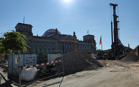 Baustelle vor Deutschem Bundestag (Archiv) - Foto: über dts Nachrichtenagentur