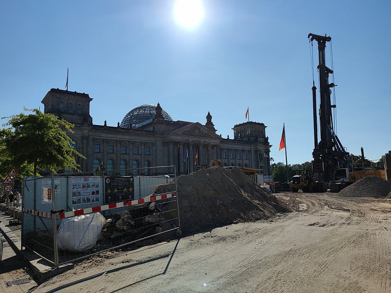 Baustelle vor Deutschem Bundestag (Archiv) - Foto: über dts Nachrichtenagentur