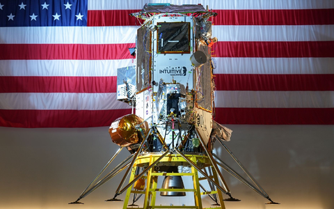 Lander Athena auf dem Mond - Foto: Intuitive Machines/dpa