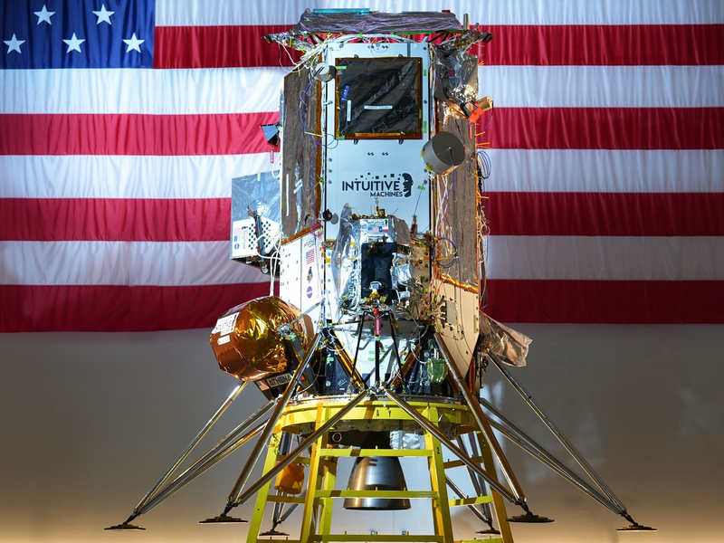 Lander Athena auf dem Mond - Foto: Intuitive Machines/dpa