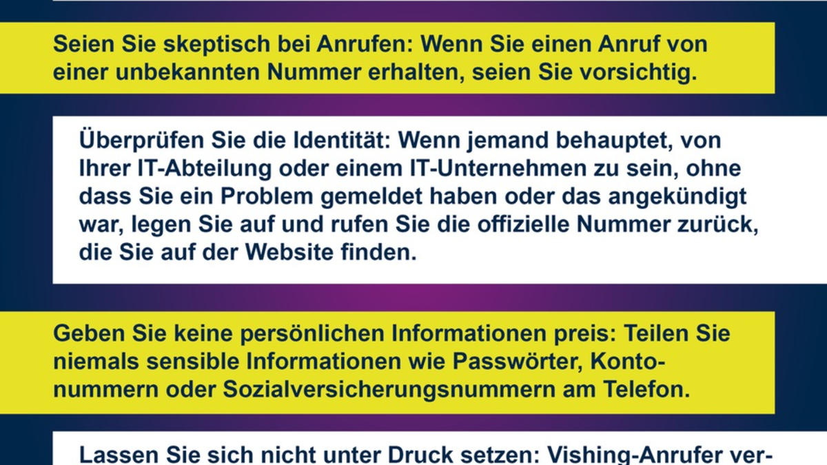 LKA-NRW: Achtung, Betrüger und keine Kollegen am Telefon: Schützen Sie sich vor Vishing-Angriffen - Das LLKA NRW warnt vor einer aktuellen Betrugsmasche, die sich gegen Unternehmen richtet - Foto: presseportal.de