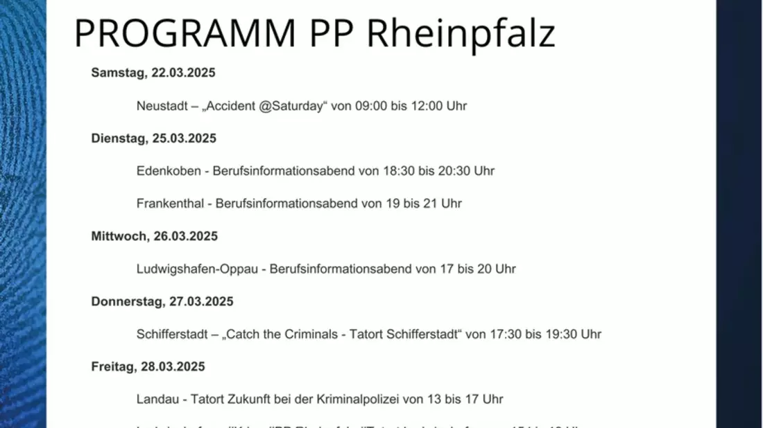 POL-PPRP: 2. landesweite Aktionswoche Deine PoliZEIT - Entdecke den Polizeiberuf hautnah! - Bild: presseportal.de