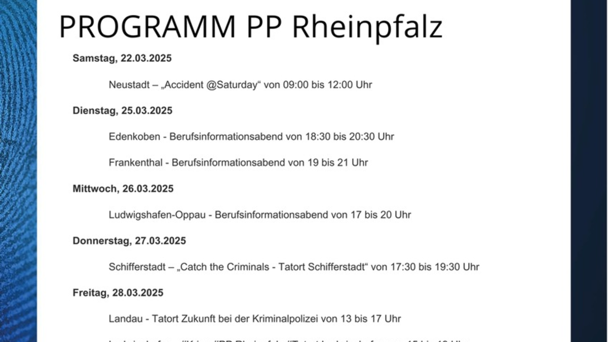 POL-PPRP: 2. landesweite Aktionswoche 