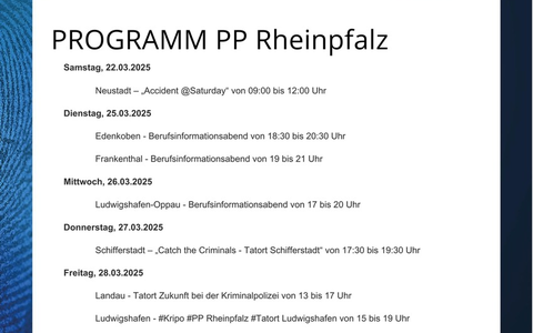 POL-PPRP: 2. landesweite Aktionswoche Deine PoliZEIT - Entdecke den Polizeiberuf hautnah! - Foto: presseportal.de