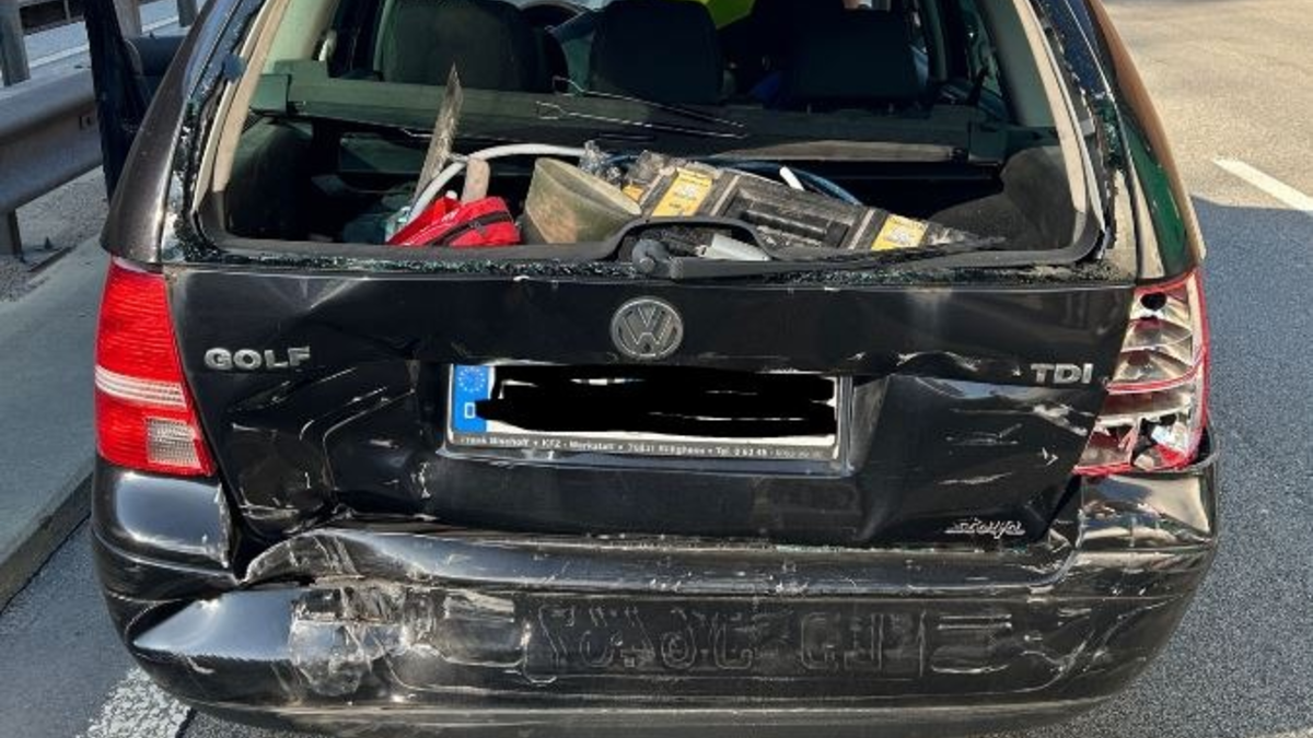 POL-PDLD: A65/AS LD-Zentrum - Auffahrunfall - Foto: presseportal.de