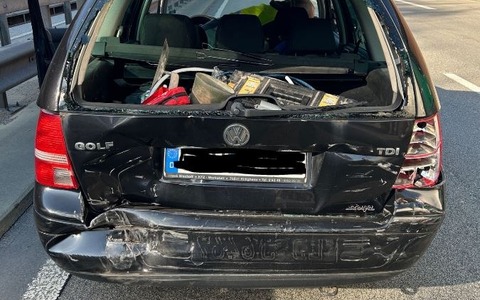 POL-PDLD: A65/AS LD-Zentrum - Auffahrunfall - Foto: presseportal.de