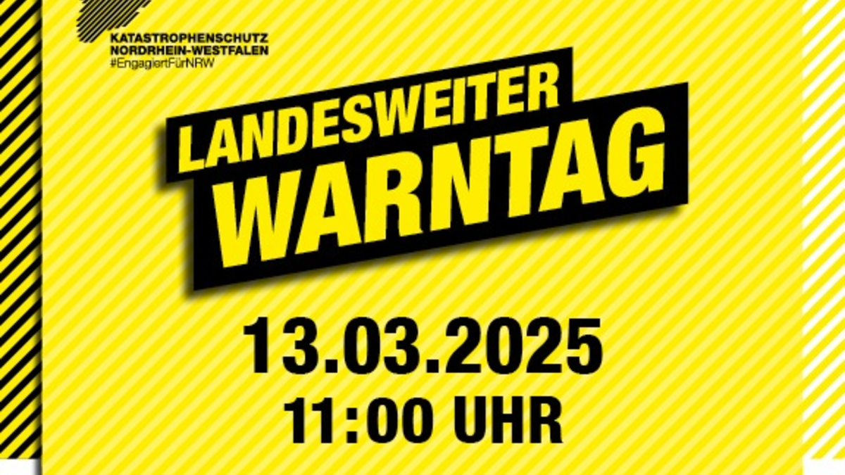 FW-E: Landesweiter Warntag am 13. März - Erprobung verschiedener Warnmittel und -kanäle - Foto: presseportal.de