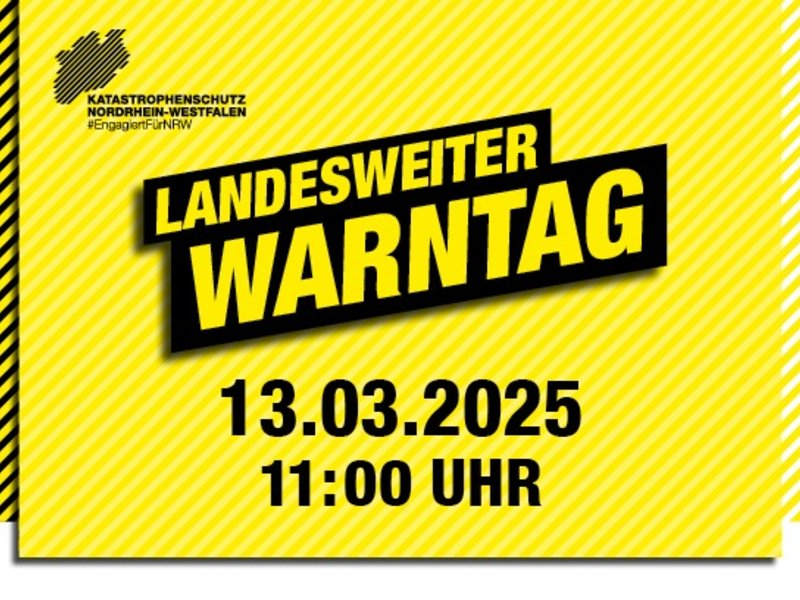 FW-E: Landesweiter Warntag am 13. März - Erprobung verschiedener Warnmittel und -kanäle - Foto: presseportal.de