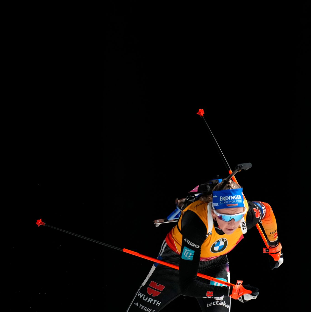 Franziska Preuß konnte dieses Mal nicht in den Kampf um die Podestplätze eingreifen. - Foto: Petr David Josek/AP/dpa