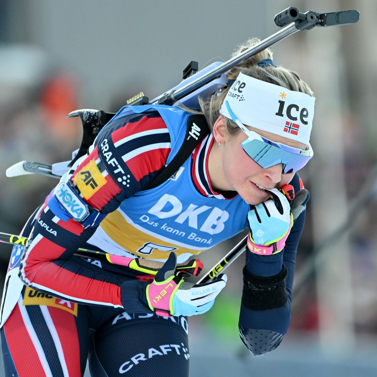 Ende einer Leidenszeit: Ingrid Landmark Tandrevold steht wieder ganz oben. - Foto: Martin Schutt/dpa