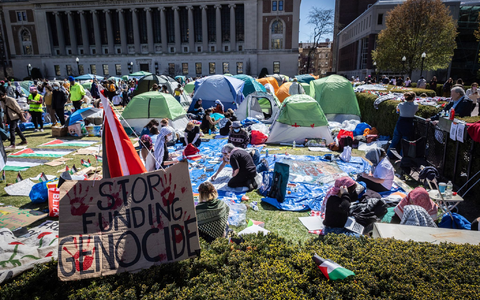 Columbia wurde im vergangenen Frühjahr zum Schauplatz großer propalästinensischer Demonstrationen und Gegenproteste. (Archivbild) - Foto: Stefan Jeremiah/AP/dpa