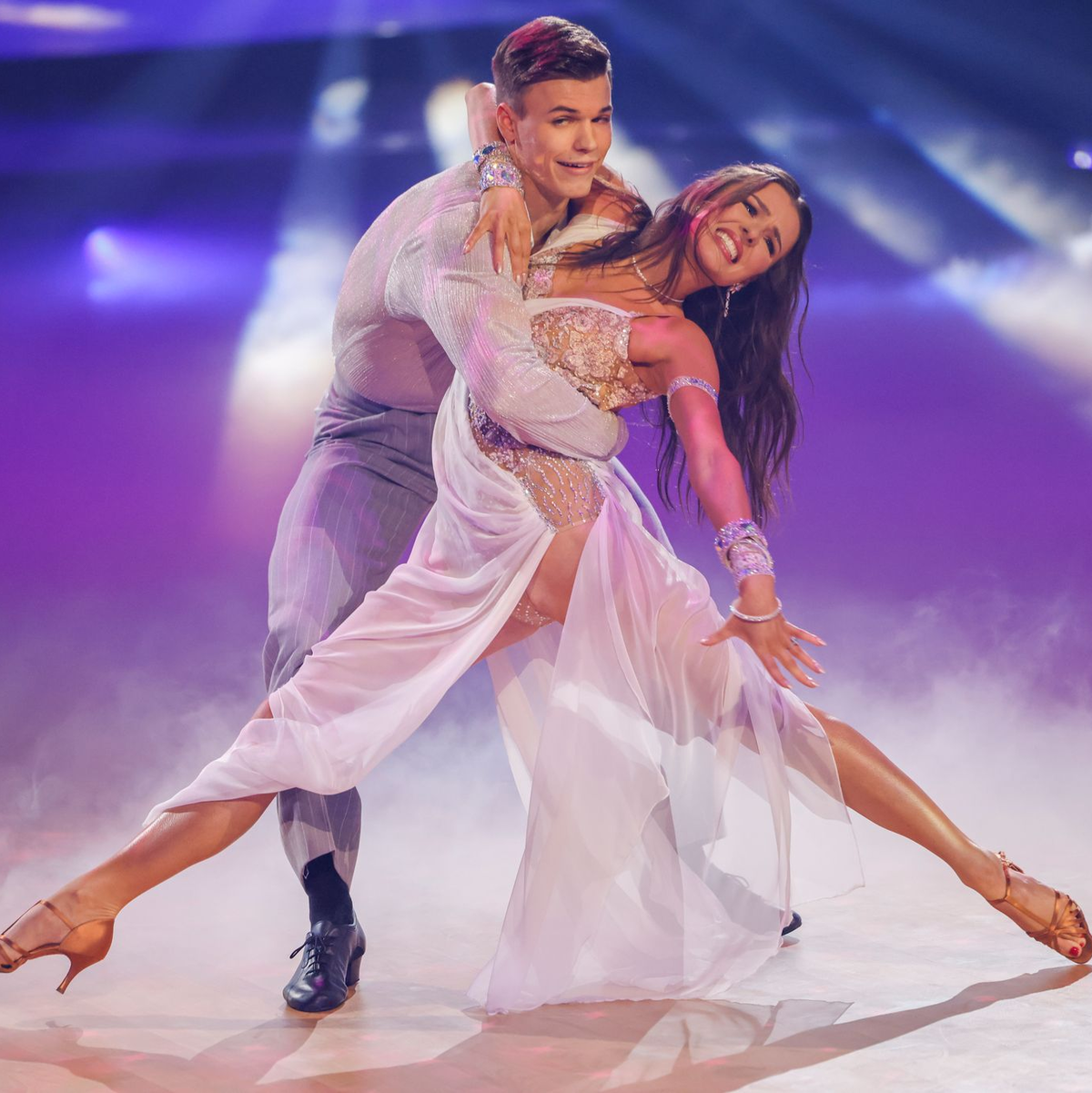 Nur ein Punkt von Joachim Llambi: Taliso Engel hat es trotzdem in die nächste «Let's Dance»-Runde geschafft.  - Foto: Thomas Banneyer/dpa