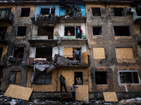 Dobropillja hat es nicht das erste Mal getroffen im russischen Angriffskrieg. - Foto: Evgeniy Maloletka/AP/dpa