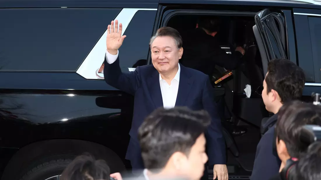Wieder auf freiem Fuß: Südkoreas suspendierter Präsident.    - Bild: Yonhap/AP/dpa