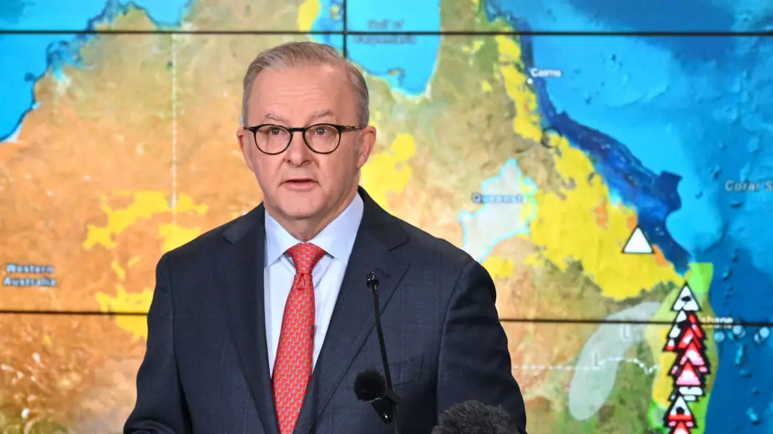 Premierminister Anthony Albanese richtete eindringliche Warnungen an seine Landsleute. - Bild: Lukas Coch/AAP/dpa