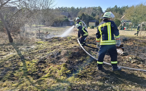 FW Südheide: Unerlaubtes verbrennen von Müll löst Flächenbrand in Unterlüß aus - Foto: presseportal.de