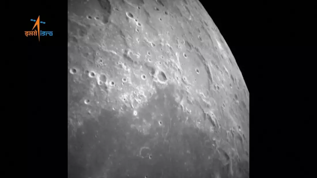 Die indische Raumsonde Chandrayaan-3 flog 2023 zum Mond. (Archivbild) - Bild: -/Indian Space Research Organisation/AP/dpa