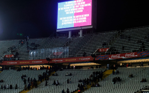 Spiel abgesagt: Wegen des Todes des Teamarztes tritt der FC Barcelona nicht gegen Osasuna an. - Foto: Joan Monfort/AP/dpa