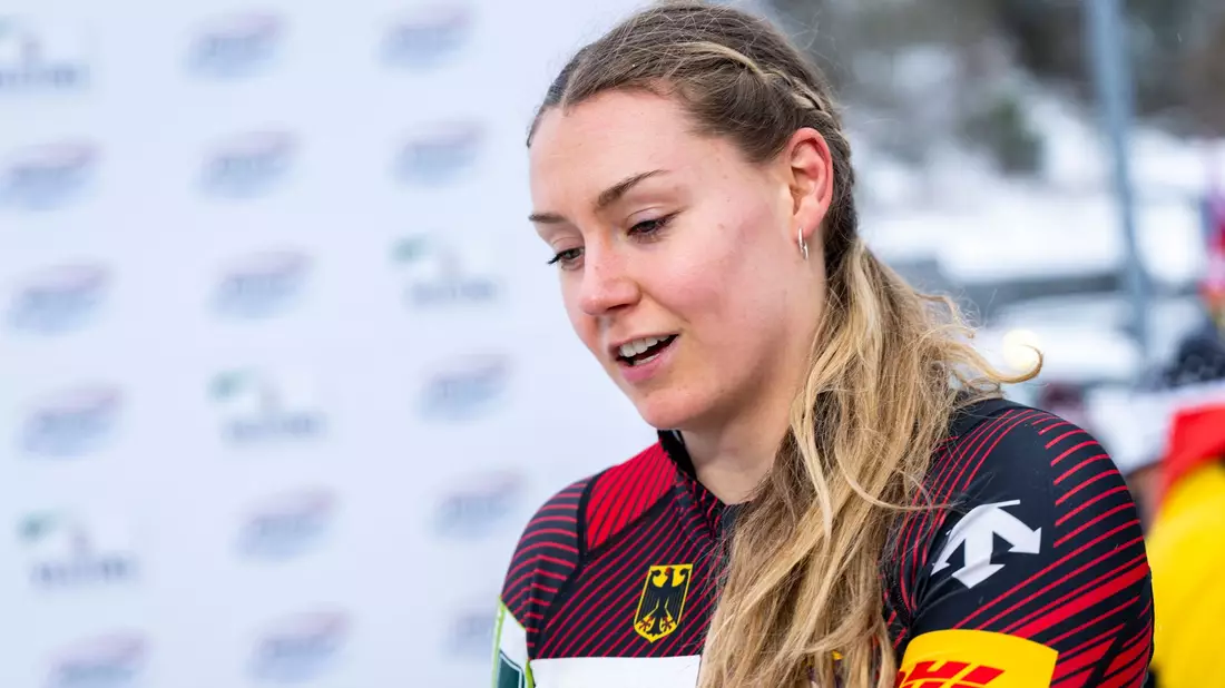 Laura Nolte kam bei der WM im Monobob erneut aufs WM-Podium. - Bild: David Inderlied/dpa