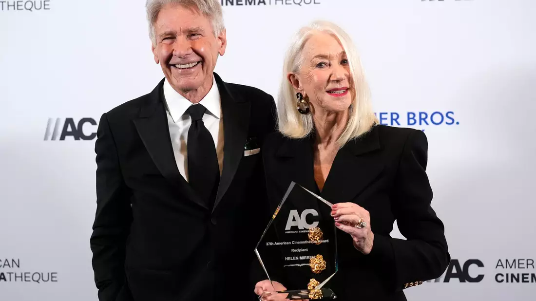 Harrison Ford und Helen Mirren verbrachten beim Dreh der Western-Saga «1923» auch ihren Feierabend oft miteinander. (Archivbild) - Bild: Chris Pizzello/Invision via AP/dpa