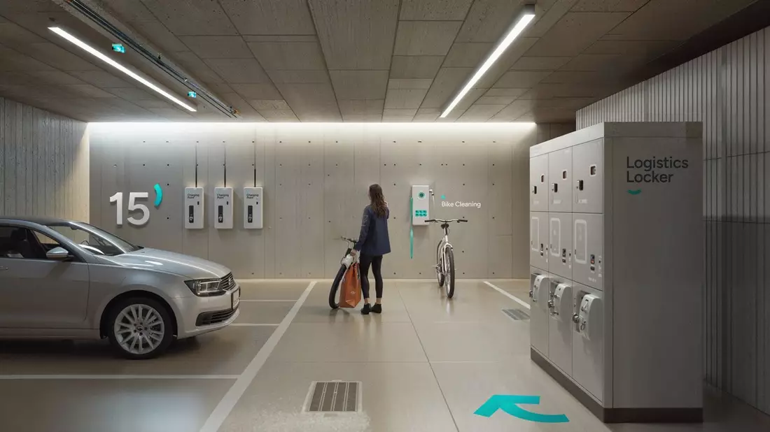 Die Stadt im Wandel: Die 15-Minuten-Stadt als Zukunftsmodell - Mobility Hubs sind mehr als Parkhäuser - Bild: presseportal.de