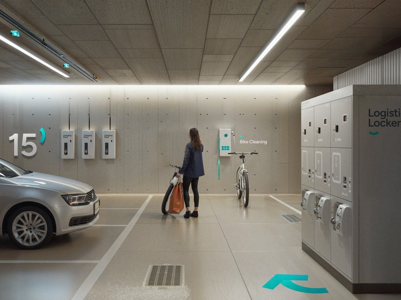 Die Stadt im Wandel: Die 15-Minuten-Stadt als Zukunftsmodell - Mobility Hubs sind mehr als Parkhäuser - Foto: presseportal.de