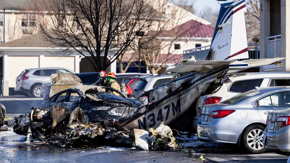 Die Maschine ist wenige Minuten nach dem Start abgestürzt.  - Bild: Logan Gehman/LNP/LancasterOnline via AP/dpa