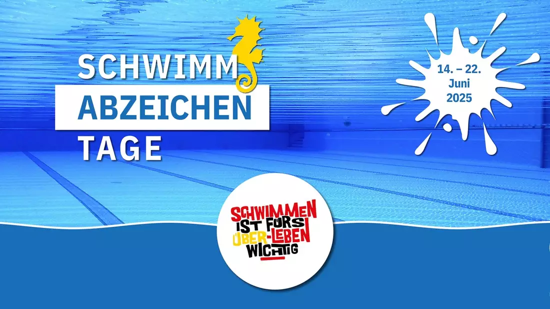 Startschuss für die Schwimmabzeichentage 2025: Hunderte Bäder sollen im Juni zum Schwimm-Check einladen - Bild: presseportal.de