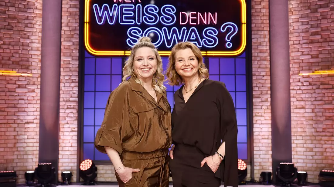 Schwestern-Duell: Annette und Caroline Frier bei Wer weiß denn sowas? - Das Wissensquiz vom 17. bis 21. März 2025, um 18:00 Uhr im Ersten - Bild: presseportal.de