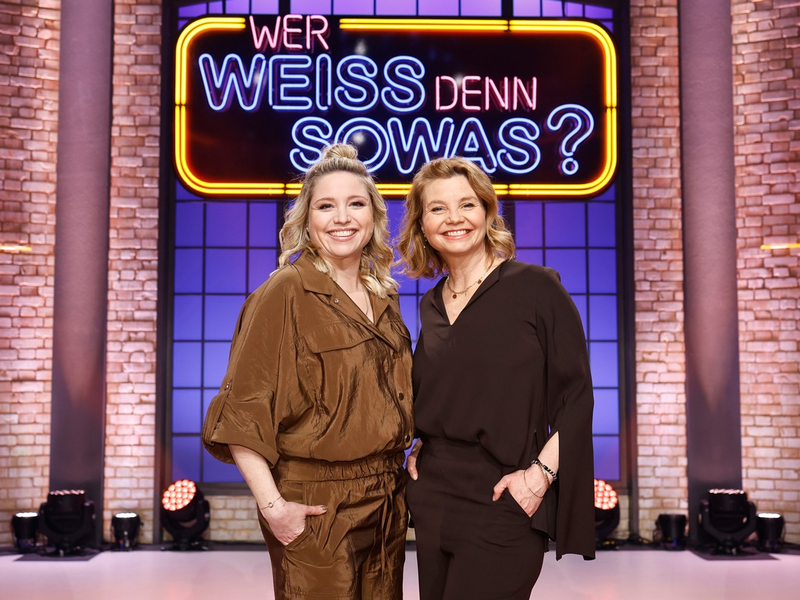 Schwestern-Duell: Annette und Caroline Frier bei Wer weiß denn sowas? - Das Wissensquiz vom 17. bis 21. März 2025, um 18:00 Uhr im Ersten - Foto: presseportal.de
