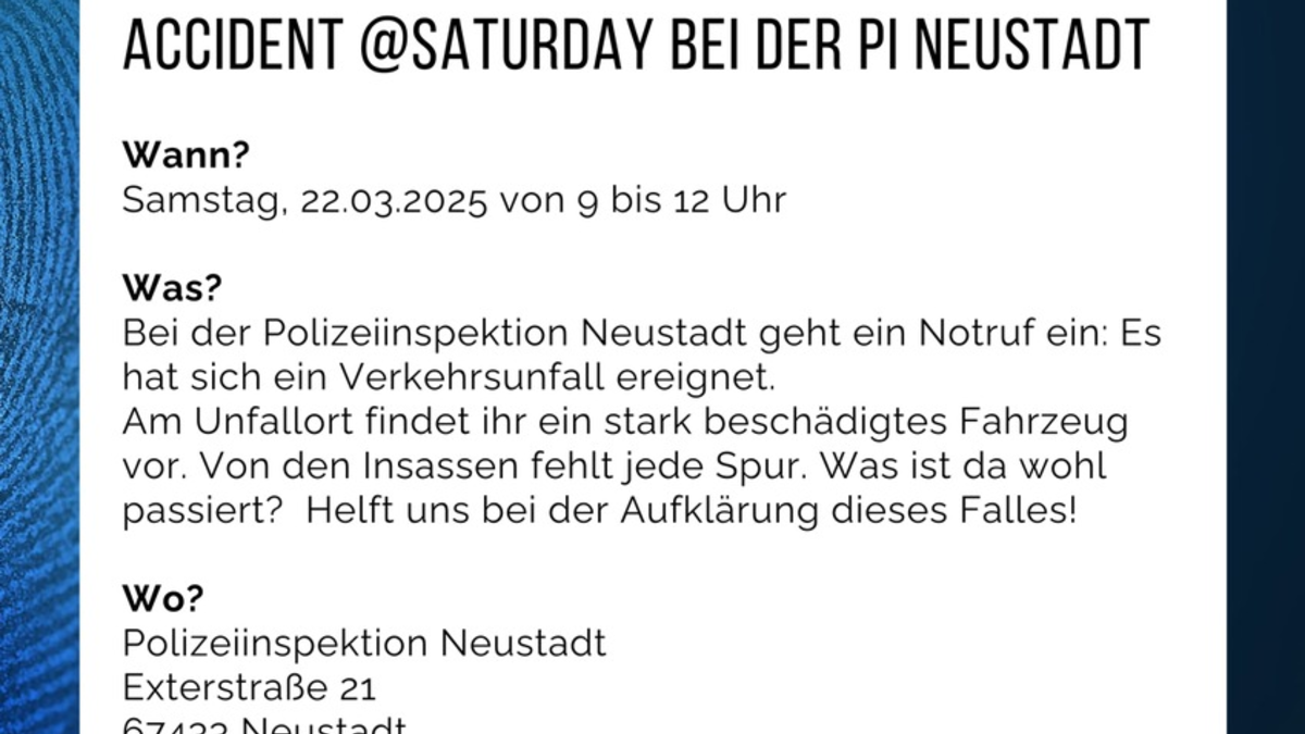 POL-PDNW: Berufsinformationsveranstaltung der Polizei Neustadt - 