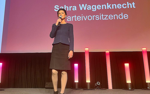 Sahra Wagenknecht am Wahlabend - Foto: über dts Nachrichtenagentur