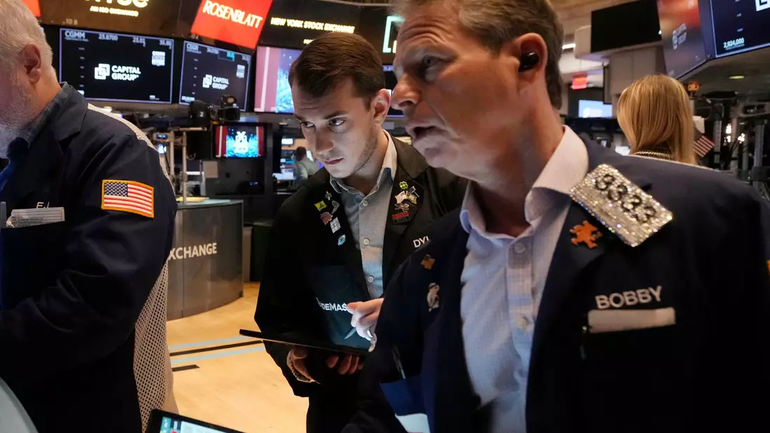 Die Stimmung an der Wall Street leidet unter dem Strafzoll-Chaos. - Bild: Richard Drew/AP/dpa