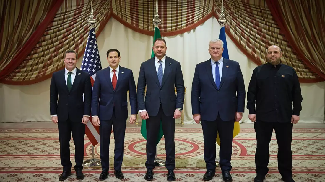 Die Unterhändler der USA und der Ukraine fanden einen gemeinsamen Ansatz.  - Bild: -/Ukrainian Presidential Press Office/AP/dpa