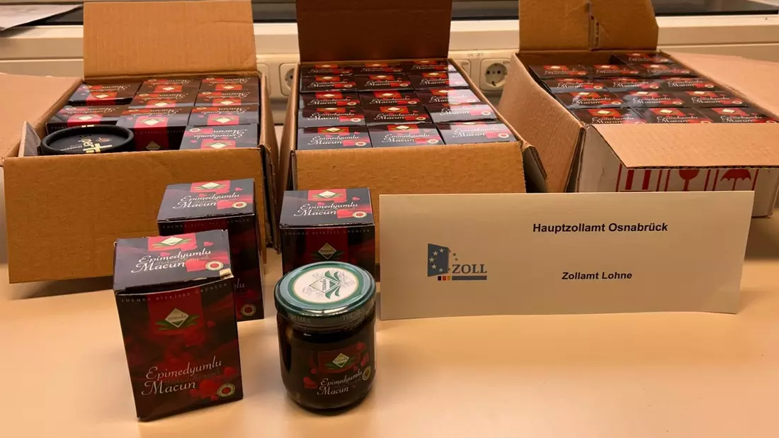 HZA-OS: Marmelade als Potenzmittel; Osnabrücker Zöllner stellen Verstoß gegen das Arzneimittelgesetz fest - Bild: presseportal.de