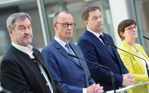 Nach dem Sondierungs-Ergebnis sollen jetzt Koalitionsverhandlungen starten. (Archivbild) - Foto: Kay Nietfeld/dpa