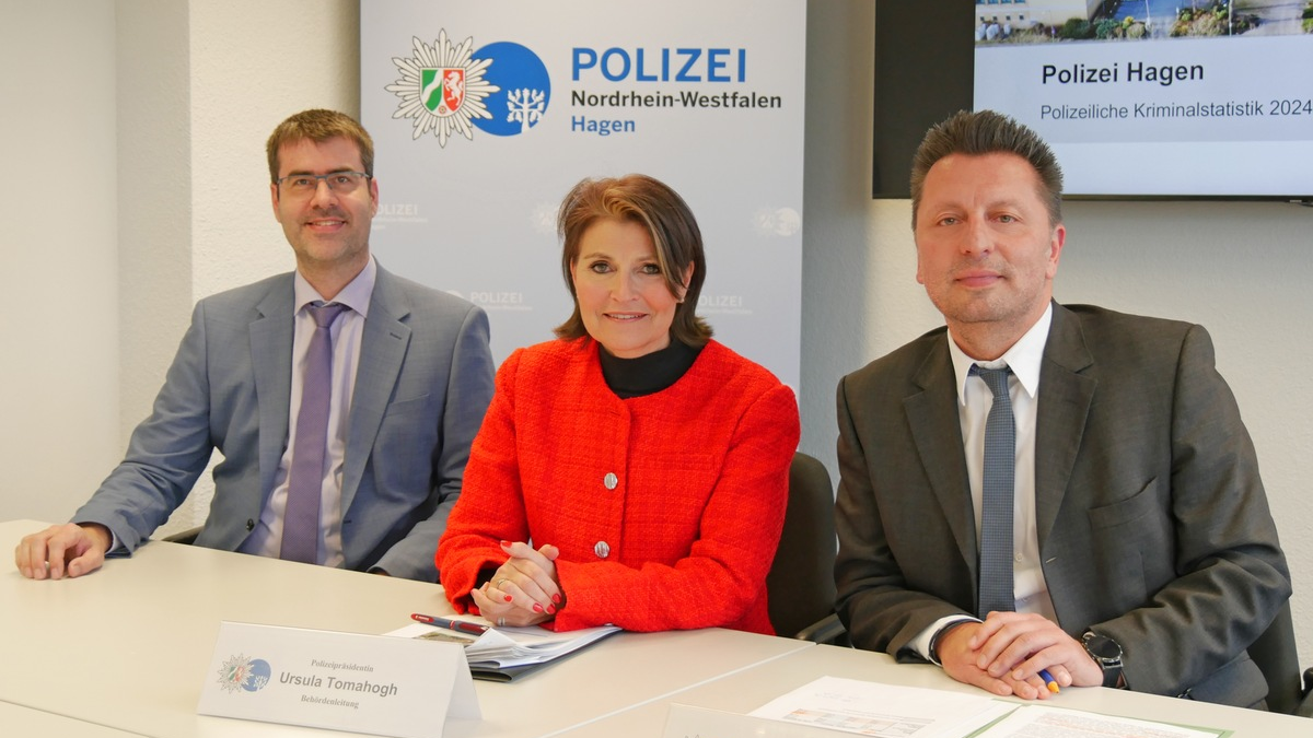 POL-HA: Polizeiliche Kriminalstatistik 2024 - Polizei Hagen stellt die aktuellen Zahlen vor - Foto: presseportal.de